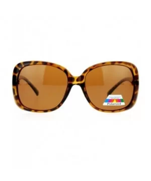 Womens Polarized Lens Elegant Rhinestone Butterfly Sunglasses - Tortoise - C8123FLAI3F $8.67 Butterfly