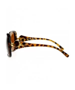 Womens Polarized Lens Elegant Rhinestone Butterfly Sunglasses - Tortoise - C8123FLAI3F $8.67 Butterfly