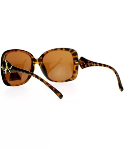 Womens Polarized Lens Elegant Rhinestone Butterfly Sunglasses - Tortoise - C8123FLAI3F $8.67 Butterfly