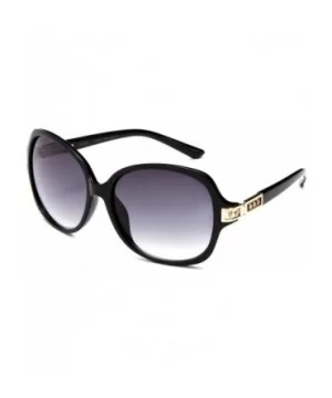 Lambo Oversized Sunglasses Protection Rhinestones - Black - CR17YQTO547 $8.42 Oversized