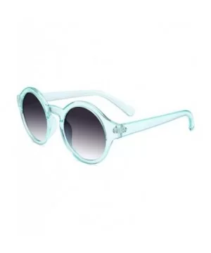 Unique Round Sunglasses Women Vintage Keyhole Sunglasses B1248 - Blue - CH18EX8QWR3 $6.14 Round