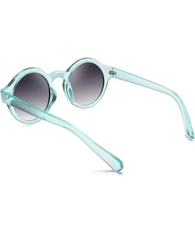 Unique Round Sunglasses Women Vintage Keyhole Sunglasses B1248 - Blue - CH18EX8QWR3 $6.14 Round