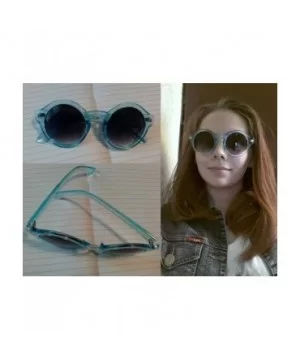 Unique Round Sunglasses Women Vintage Keyhole Sunglasses B1248 - Blue - CH18EX8QWR3 $6.14 Round