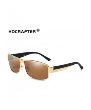 Men Women Trendy Polarized Vintage Retro Sunglasses with Rectangular Frame for Sport Driving - C818YYUKMTT $7.53 Sport