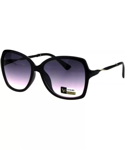 Womens Designer Style Sunglasses Square Frame Twisted Temple UV 400 - Black (Pink Smoke) - CK18KQKT429 $8.22 Square