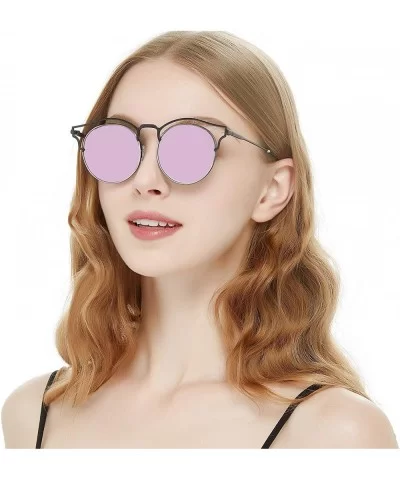 Stylish Polarized Sunglasses 100% UV Protection For Women - E-black - C918EXRA5RM $12.80 Round