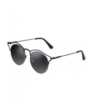 Stylish Polarized Sunglasses 100% UV Protection For Women - E-black - C918EXRA5RM $12.80 Round