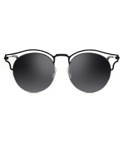 Stylish Polarized Sunglasses 100% UV Protection For Women - E-black - C918EXRA5RM $12.80 Round