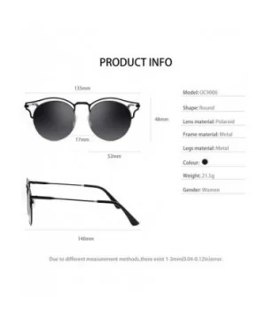 Stylish Polarized Sunglasses 100% UV Protection For Women - E-black - C918EXRA5RM $12.80 Round