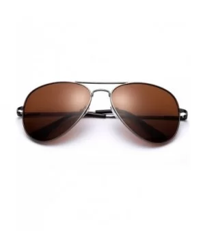 Polarized Night Vision Driving Glasses Amber Lens & Day Time Driving Sunglasses - Gunmetal/Brown - CD11LTPC3BL $10.54 Aviator