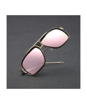 European and American fashion new men's trend sunglasses ladies retro sunglasses - Black Frame Double Gray - CU190MNXX8S $26....