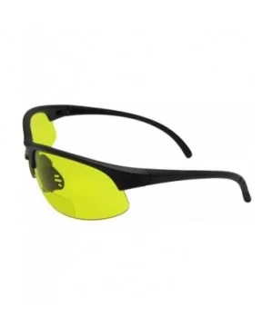 Half Rim Sport Bifocal Sunglasses B33 - Flat Black Frame-yellow Lenses - CA188TSHTR2 $9.72 Rimless