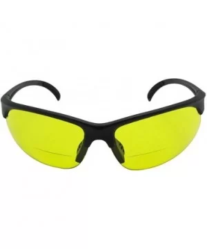 Half Rim Sport Bifocal Sunglasses B33 - Flat Black Frame-yellow Lenses - CA188TSHTR2 $9.72 Rimless