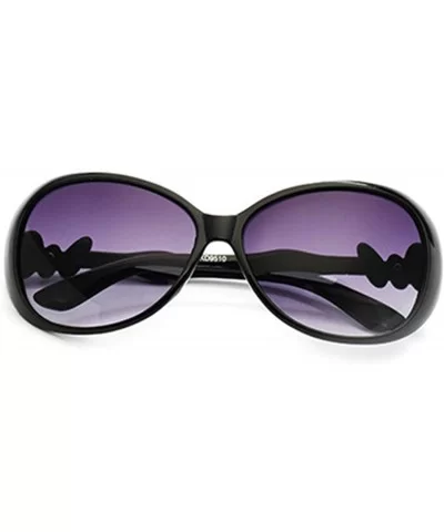 Retro Classic Sunglasses for Men or Women Plate Resin UV400 Sunglasses - Black - CT18T2TX5K9 $10.88 Sport