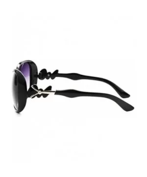 Retro Classic Sunglasses for Men or Women Plate Resin UV400 Sunglasses - Black - CT18T2TX5K9 $10.88 Sport