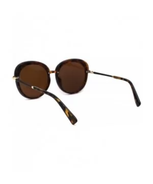 Womens Designer Fashion Diva 90s Plastic Mod Sunglasses - Tortoise Brown - CN18YK97ANC $8.45 Butterfly