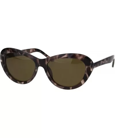 Womens Polarized Designer Fashion Plastic Butterfly Light Weight Sunglasses - Tortoise Brown - C418H6RR3MC $6.03 Butterfly