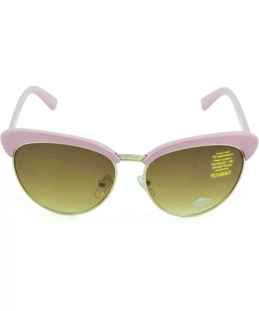 Modern and Bold Womens Fashion Sunglasses with UV Protection - Pink702 - CR12D1KXVRL $5.67 Sport