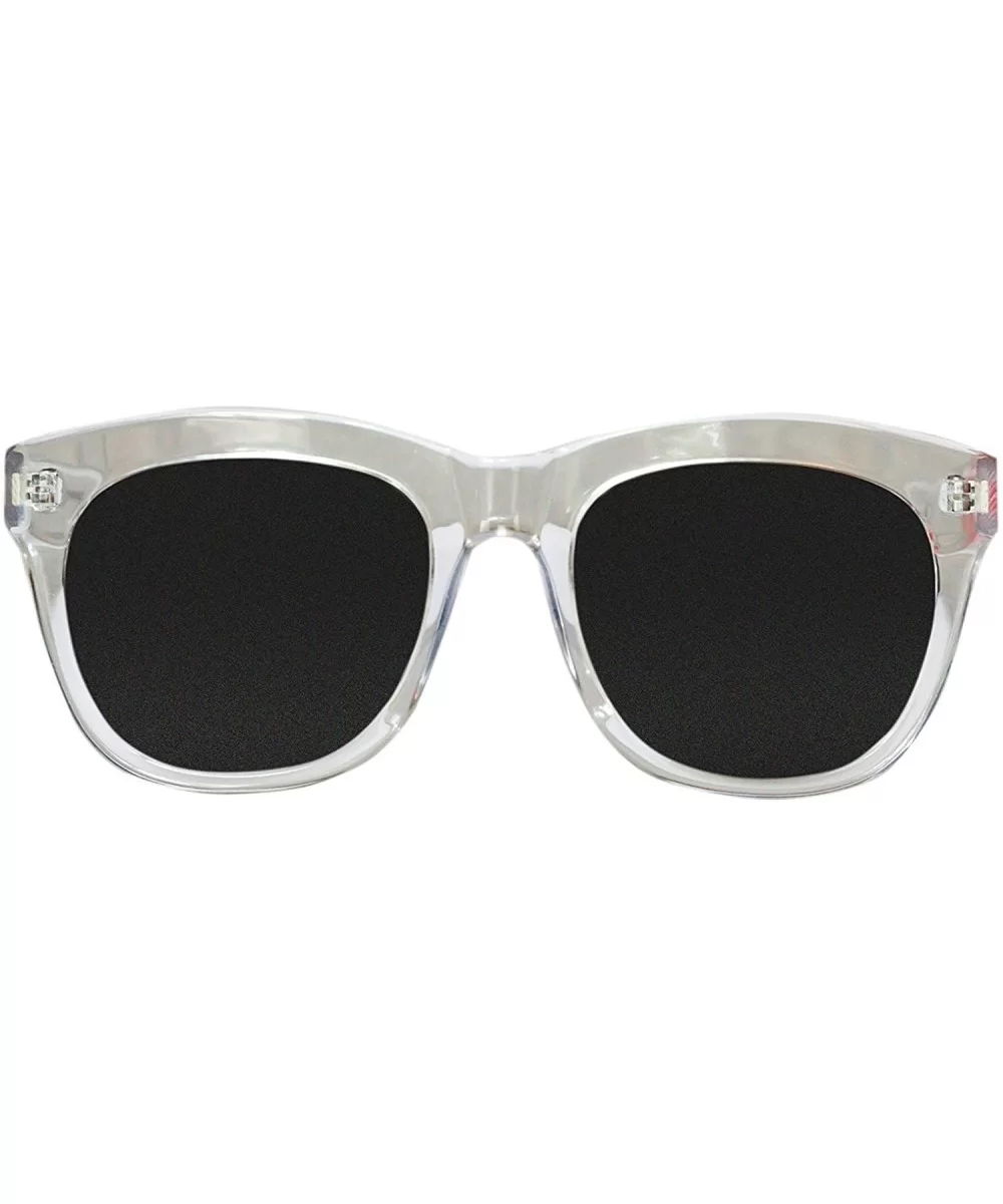 USA Uniek Shiny Sunglasses - Black - CR12IG235AB $33.01 Wayfarer