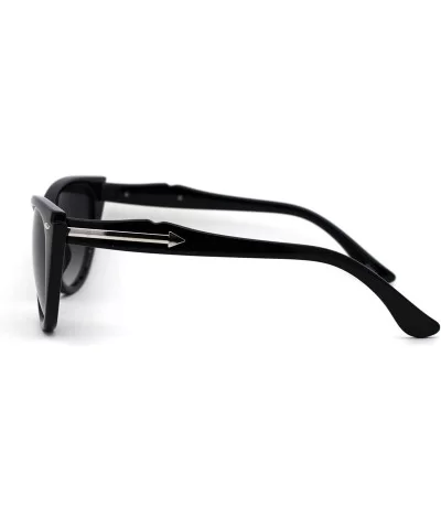 Womens Oversize Gothic Style Cat Eye Plastic Sunglasses - Black Smoke - CQ1985HONU0 $8.23 Cat Eye