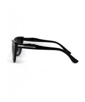 Womens Oversize Gothic Style Cat Eye Plastic Sunglasses - Black Smoke - CQ1985HONU0 $8.23 Cat Eye