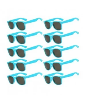 Retro Vintage Sunglasses Smoke Lens 10 Pack in Multiple Colors OWL. - Light_blue_10_pairs - CG126ZF7PTJ $15.35 Wayfarer