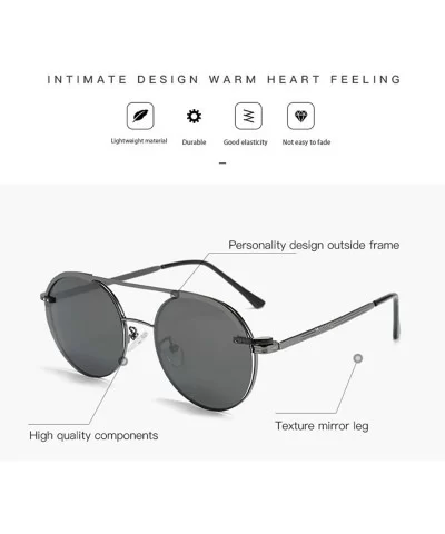 Outer polarized light inner flat light cover mirror fashion magnetic sunglasses men riding driving sunglasses - CD1904XZ04H $...