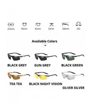 Men Rimless Polarized Sunglasses UV400 Mirror Driving Fishing Golf Sun Glasses for Male Driver - Tea Tea - CK199L4XROH $7.06 ...