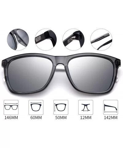 Vintage Aluminum Sunglasses for Men/Women 57MM Polarized Sunglasses TL7005 - Silver Temple / Silver Lens - CN18HAONA2M $8.02 ...