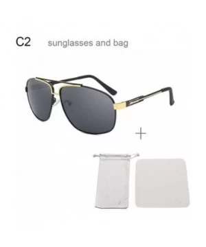 Polarized Sunglasses Man Cool Sun Glasses Men UV400 Y9754 C1BOX - Y9754 C2 - C318XE9W2I2 $12.62 Oversized