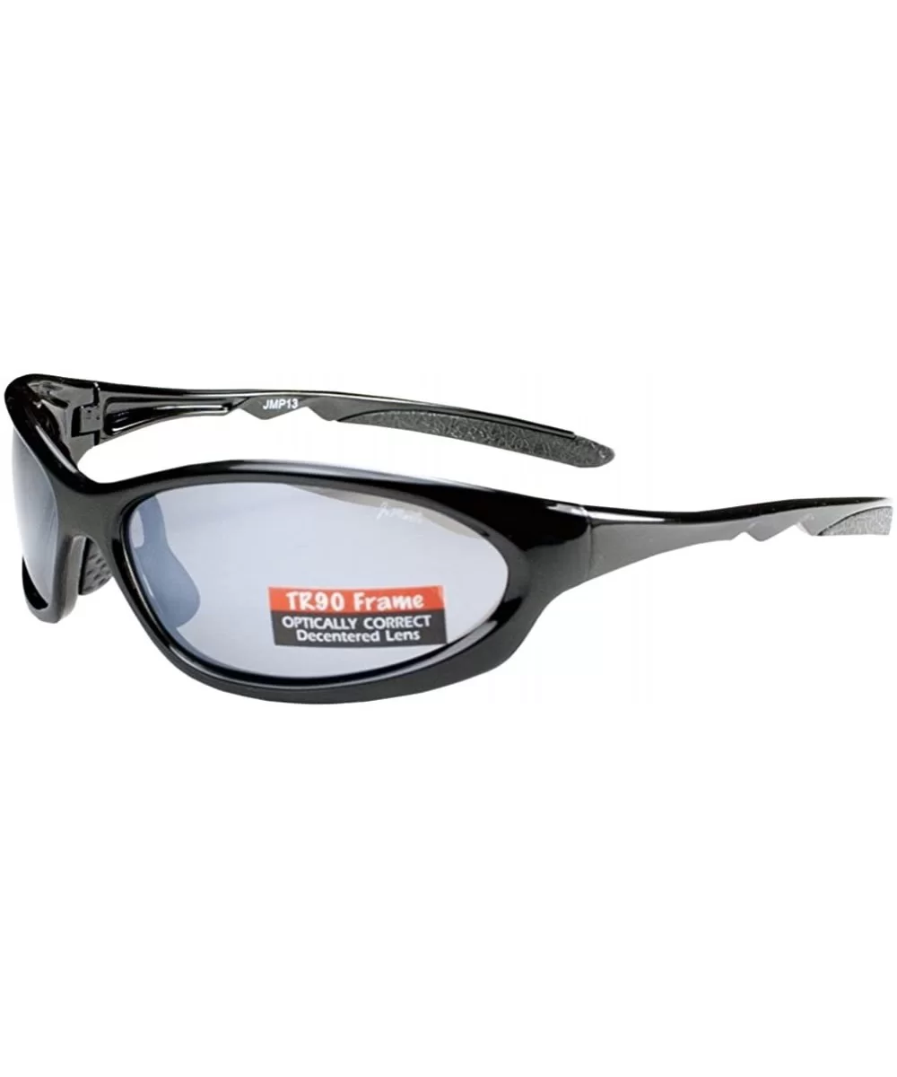 Polarized P13 Sports Wrap Sunglasses with TR90 Frame - Black & Smoke - CV116FMR2MD $21.12 Sport