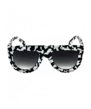 Flat Top TEARDROP Women Sunglasses Aviator Style Square Shades - Zebra / Black - CU17YX6UE8Y $6.64 Aviator