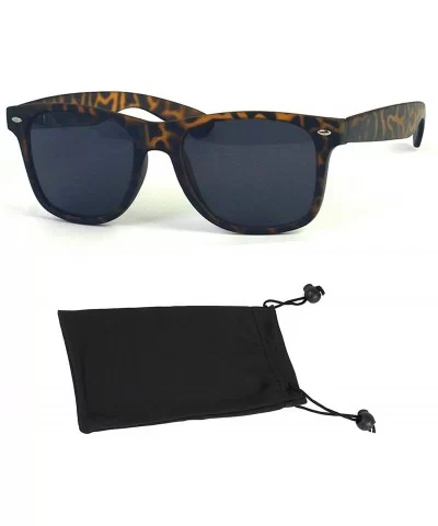 Rubber Coated Soft Feel Spring Hinge Sunglasses P714 - Tortoise Smoke - CN18QOKO3GY $7.96 Wayfarer