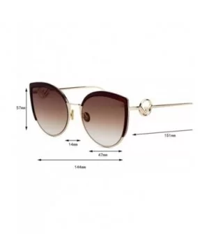 Big box cat eye sunglasses- 2019 new sunglasses fashion sunglasses - B - CI18S9NKEA5 $34.96 Aviator