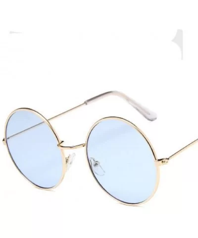 Gradient Oversize Circle Lens Round Sunglasses - G - CU18RLYUW75 $6.66 Rimless