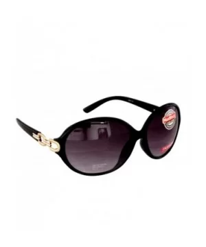 Women's Oval Butterfly Style Sunglasses Black Plastic Frame CAT 3 - CJ183U504L9 $6.22 Oval