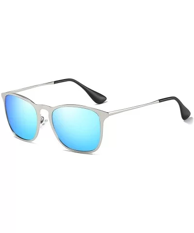 Unisex HD Polarized Sunglasses for Men Women Polarized Metal Mirror UV400 Lens Protection - E - CK197AZNOD3 $12.12 Semi-rimless