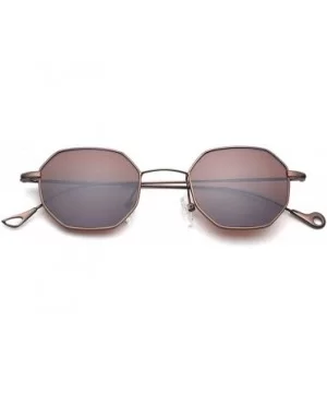 Blue Yellow Red Tinted Sunglasses Women Small Frame PolygonVintage Sun Glasses Men Retro - Clear Blue - CE198AHYX89 $33.27 Go...