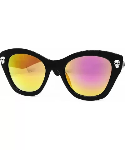 5209 Premium Oversize XXL Men Women Mirrored harley bike Style Retro Vintage Spike punk gotica Sunglasses - C918EHQOOEL $13.8...