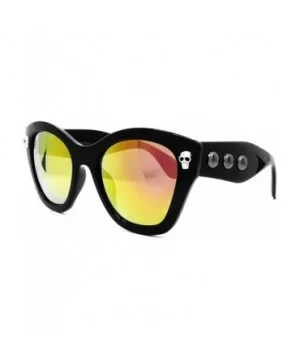 5209 Premium Oversize XXL Men Women Mirrored harley bike Style Retro Vintage Spike punk gotica Sunglasses - C918EHQOOEL $13.8...