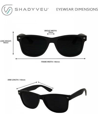 Super Dark Round Sunglasses UV400 Casual Blacked Out 80's Retro Shades - 2-pack Soft Black - CS182MQWY9N $12.49 Round