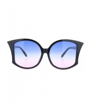 Womens Retro Vintage Style Bat Shape Designer Fashion Sunglasses - Black Blue Pink - CL18O3N0OCQ $5.98 Butterfly