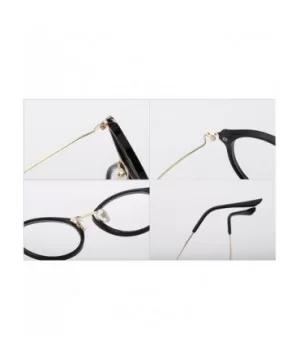 Round Frame Nearsighted Glasses Male Female metal frame resin lenses - Brown - CD18G6QZL46 $17.06 Round