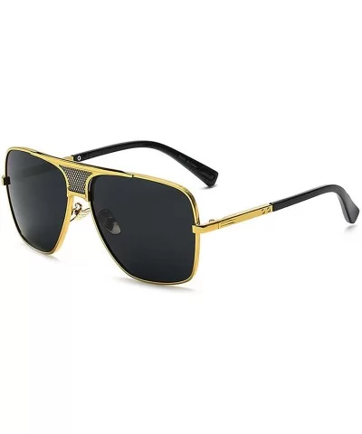 Fashion Lady Sunglasses Square Brand Designer Retro Mens Goggle UV400 - C4 - CF18RK3OXKK $9.40 Rectangular