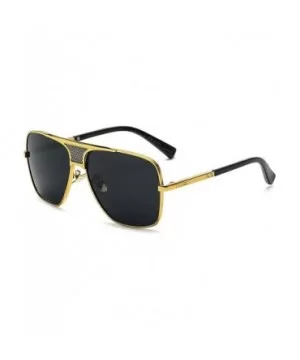 Fashion Lady Sunglasses Square Brand Designer Retro Mens Goggle UV400 - C4 - CF18RK3OXKK $9.40 Rectangular