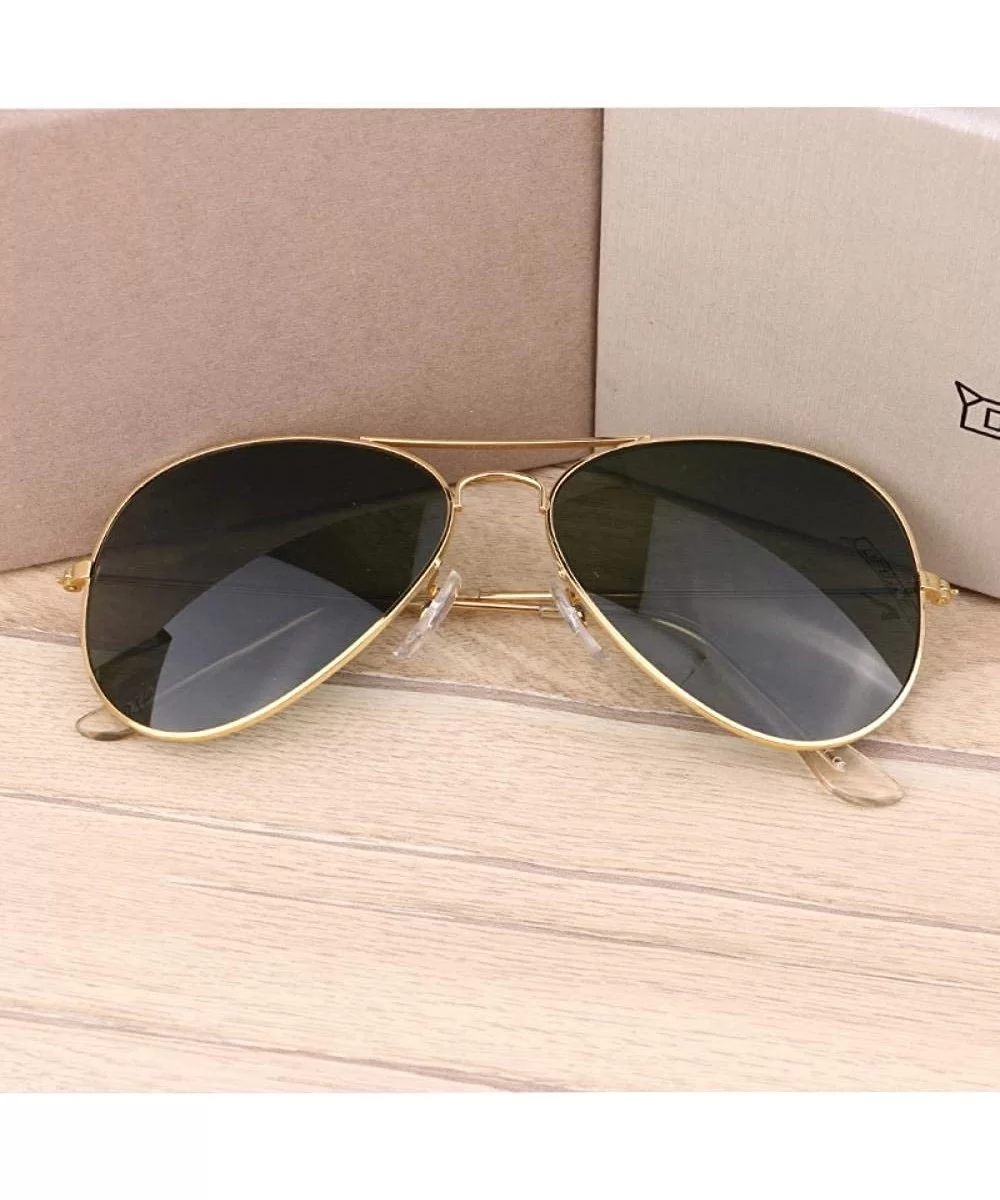 Popular Sunglasses - popular Sunglasses New metal resin sun 3025 wholesale - Dark Green With Gold Frame - CM18AA23I3X $27.26 ...