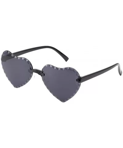 Love Heart Shaped Sunglasses Child PC Frame Resin Lens Sunglasses UV400 Protection Eyewear Sunglass Sun Glasses - CA190877HI8...