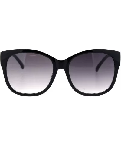 Womens Classic 90s Butterfly Minimal Plastic Designer Sunglasses - Black Smoke - CO18SA675H7 $9.53 Butterfly