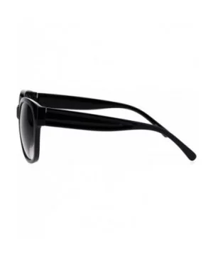 Womens Classic 90s Butterfly Minimal Plastic Designer Sunglasses - Black Smoke - CO18SA675H7 $9.53 Butterfly