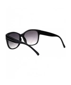 Womens Classic 90s Butterfly Minimal Plastic Designer Sunglasses - Black Smoke - CO18SA675H7 $9.53 Butterfly